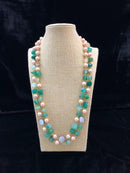 Shimmer Green Gemstone Necklace