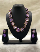 Garden of Gems Purple Necklace Set