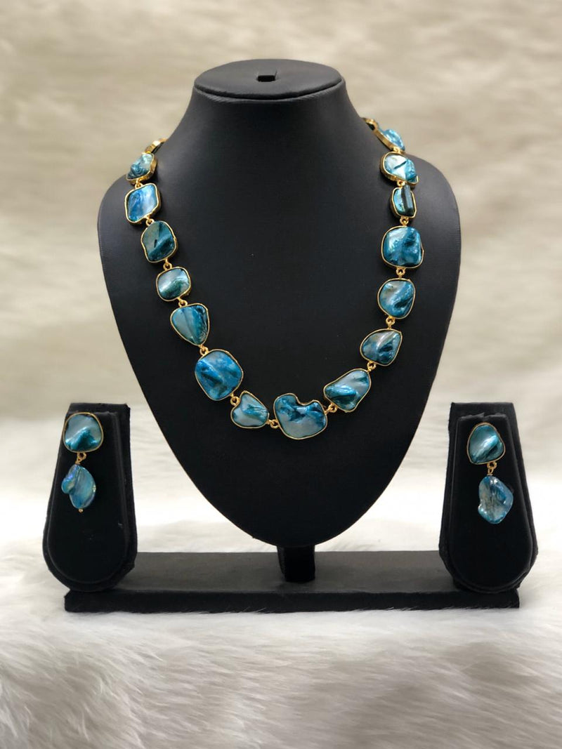 Garden of Gems Blue Necklace Set