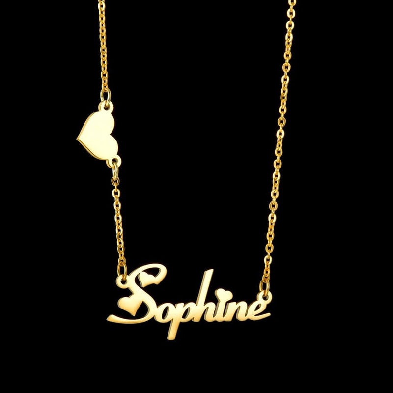Glamorous Love Hearts Pendant Necklace
